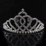 Crystal Tiara Crown, Heart Pearl Headband, Wedding Hair Accessory
