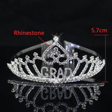 Crystal Tiara Crown, Heart Pearl Headband, Wedding Hair Accessory