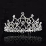 Crystal Tiara Crown, Heart Pearl Headband, Wedding Hair Accessory