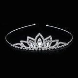 Crystal Glass Crown Headband Girl Princess Headdress Wedding Hair Accessories