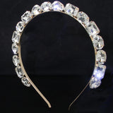 Glass Hairbands Transparent Rhinestone Crown Jewelry Gift