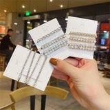 European American Rhinestone Hairpin Bangs Word Clip Headdress