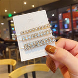 European American Rhinestone Hairpin Bangs Word Clip Headdress
