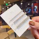 European American Rhinestone Hairpin Bangs Word Clip Headdress