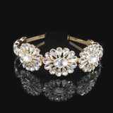 Multicolor Crystal Wedding Hair Accessories Flowers Rhinestone Baroque Headband