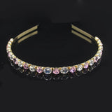Multicolor Rhinestone Hairband Crystal Wedding Tiaras Bridal Hair Accessories