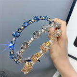 Multi Rhinestone Hairband Women Crystal Tiara Baroque Bridal Headwear