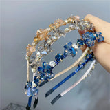 Multi Rhinestone Hairband Women Crystal Tiara Baroque Bridal Headwear