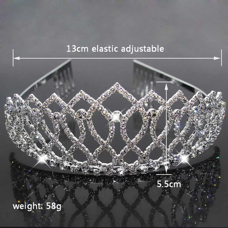 Princess Bride Crown Rhinestone Tiara Hair Jewelry Gift