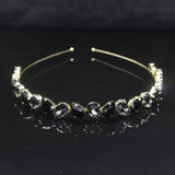 Crystal Water Drop Bridal Crown Headband