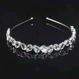 Crystal Water Drop Bridal Crown Headband