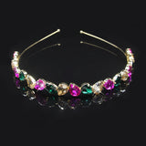 Crystal Water Drop Bridal Crown Headband