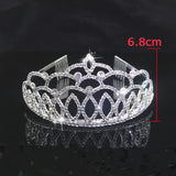 Charm Rhinestone Wedding Tiara Combs Hair Accessories