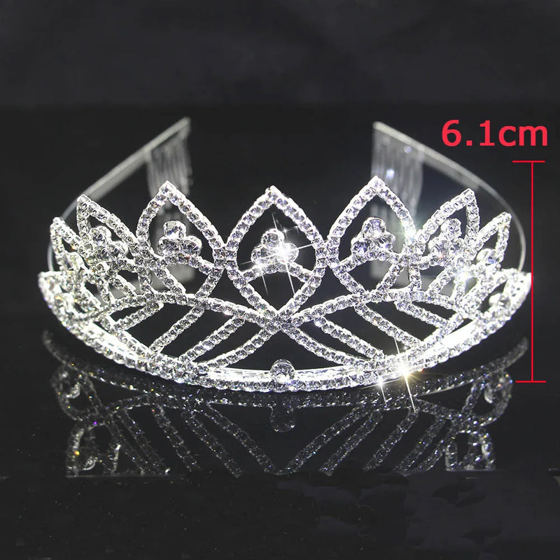 Charm Rhinestone Wedding Tiara Combs Hair Accessories