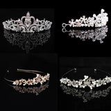 Crystal Bridal Princess Crown Headband Tiara for Wedding