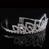 Rhinestone Flower Girls Headband Bridal Crown Tiara Hair Ornaments Jewelry