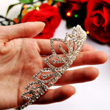 Rhinestone Flower Girls Headband Bridal Crown Tiara Hair Ornaments Jewelry