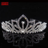 Rhinestone Flower Girls Headband Bridal Crown Tiara Hair Ornaments Jewelry