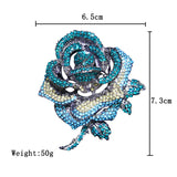 Metal Pin Female Rose Pearl Brooch Gift Jewelry