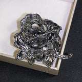 Metal Pin Female Rose Pearl Brooch Gift Jewelry