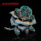 Metal Pin Female Rose Pearl Brooch Gift Jewelry