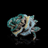Metal Pin Female Rose Pearl Brooch Gift Jewelry