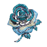 Metal Pin Female Rose Pearl Brooch Gift Jewelry