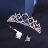 Rhinestone Wedding Tiara Hair Accessory Bridal Headdress Women Hair Bands