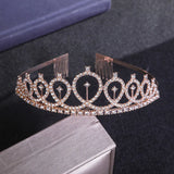 Rhinestone Wedding Tiara Hair Accessory Bridal Headdress Women Hair Bands