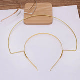 Large Double Metal Headband Bridal Hair Jewelry Wedding Accessories
