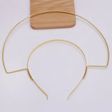 Large Double Metal Headband Bridal Hair Jewelry Wedding Accessories