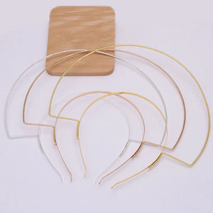 Large Double Metal Headband Bridal Hair Jewelry Wedding Accessories