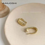 S925 Sterling Silver Ear Bone Clip Female Male Ear-hole-free Cartilage Clip