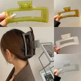 Geometric Shark Clip Hair Accessory for Thick Hair