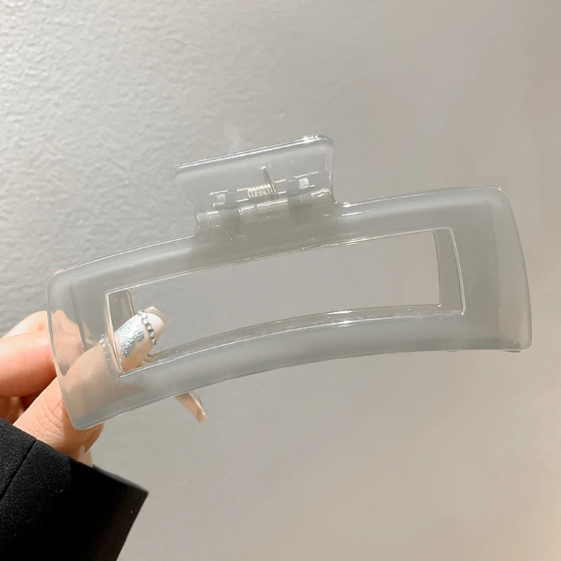 Geometric Shark Clip Hair Accessory for Thick Hair