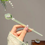 AISHG Chinese Style Hair Stricks Women Retro Hairpin Acetic Acid Head Back Hair