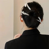AISHG Chinese Style Hair Stricks Women Retro Hairpin Acetic Acid Head Back Hair