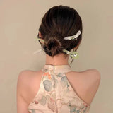 AISHG Chinese Style Hair Stricks Women Retro Hairpin Acetic Acid Head Back Hair