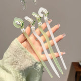 AISHG Chinese Style Hair Stricks Women Retro Hairpin Acetic Acid Head Back Hair