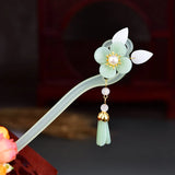 AISHG Chinese Style Hair Stricks Women Retro Hairpin Acetic Acid Head Back Hair