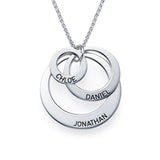 925 Silver 3 Names Necklace for Women Jewelry