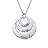 925 Silver 3 Names Necklace for Women Jewelry