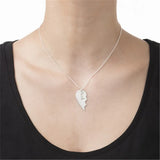 925 Silver Heart Necklace Personalized Name Pendant