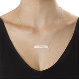925 Silver Personalized Name Necklace Pendant Nameplate Necklaces