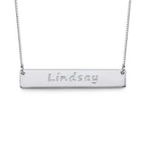 925 Silver Personalized Name Necklace Pendant Nameplate Necklaces