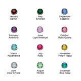 925 Silver Name Necklace Heart Infinity Birthstone Name Necklaces