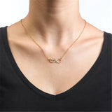 925 Silver Personalized Name Necklace Heart Infinity Name Necklaces