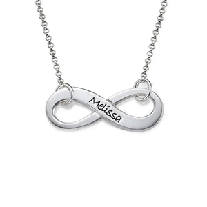 925 Silver Personalized Name Necklace Heart Infinity Name Necklaces