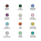 925 Silver Personalized Name Necklaces Names Infinite Birthstones Necklaces