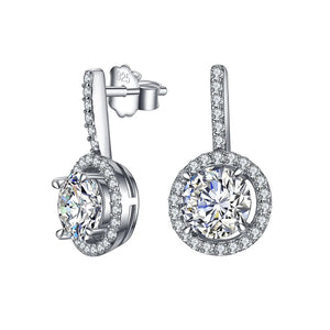 925 Silver Dangle Earrings Wedding Jewelry Chandelier Drop Earring